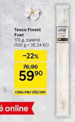 Tesco Tesco Finest Fuet, 170 g, balené nabídka