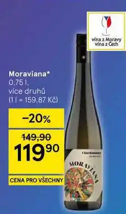 Tesco Moraviana, 0.75 l, vice druhů nabídka