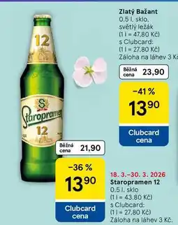 Tesco Staropramen 12 nabídka