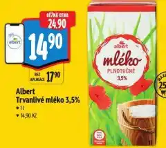 Albert Trvanlivé mléko nabídka