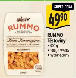 Albert Rummo těstoviny nabídka