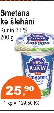 COOP DISKONT Smetana ke šlehání nabídka