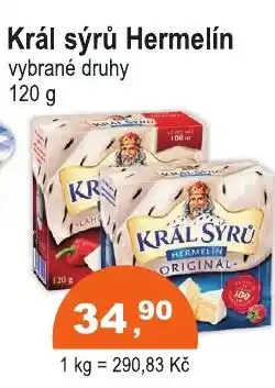 COOP DISKONT Král sýrů Hermelín nabídka