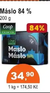 COOP DISKONT Máslo 84 % nabídka