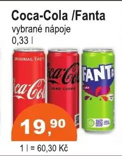 COOP DISKONT Coca-Cola/Fanta nabídka