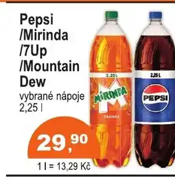 COOP DISKONT Pepsi /Mirinda /7Up /Mountain Dew nabídka