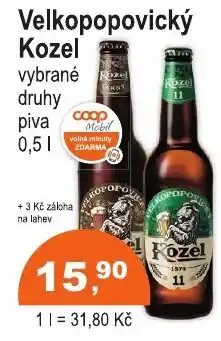 COOP DISKONT Velkopopovický Kozel nabídka