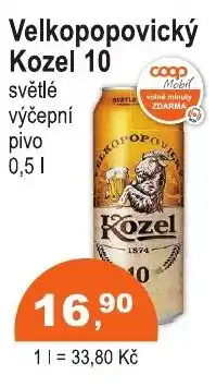 COOP DISKONT Velkopopovický Kozel 10 nabídka