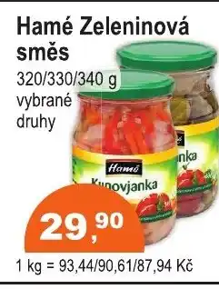 COOP DISKONT Hamé Zeleninová směs nabídka