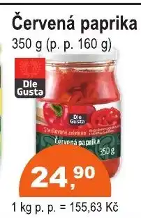 COOP DISKONT Červená paprika nabídka