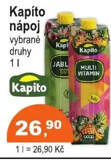 COOP DISKONT Kapíto nápoj nabídka