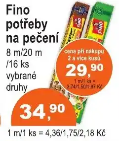 COOP DISKONT Fino potřeby na pečení nabídka