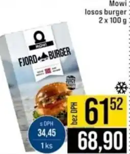 Jip Mowi losos burger nabídka