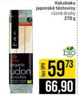 Jip Hakubaku japonské těstoviny nabídka