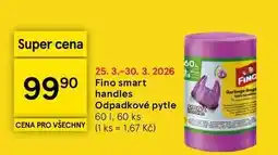 Tesco Fino smart handles Odpadkové pytle, 60 l, 60 ks nabídka