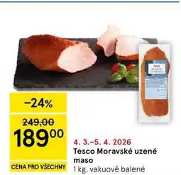 Tesco Tesco Moravské uzené maso nabídka