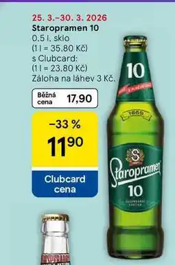 Tesco Staropramen 10 nabídka