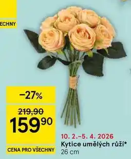 Tesco Kytice umělých růží, 26 cm nabídka