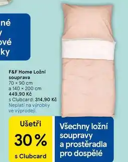 Tesco F&F Home Ložní souprava, 70 x 90 cm a 140 x 200 cm nabídka