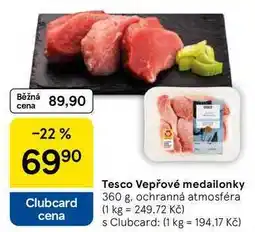 Tesco Tesco Vepřové medailonky nabídka