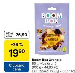 Tesco Boom Box Granola, 60 g, více druhů nabídka
