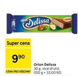 Tesco Orion Delissa, 30 g, více druhů nabídka