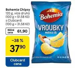 Tesco Bohemia Chipsy, 120 g, více druhů nabídka