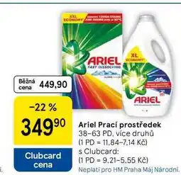 Tesco Ariel Prací prostředek, 38-63 PD, více druhů nabídka