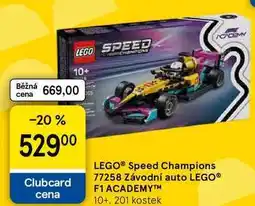 Tesco LEGO Speed Champions 77258 Závodní auto LEGO F1 ACADEMY 10+, 201 kostek nabídka