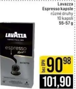 Jip Lavazza Espresso kapsle nabídka