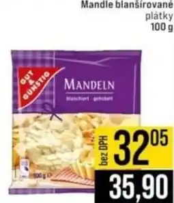 Jip Mandle blanšírované plátky nabídka