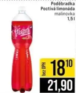 Jip Poděbradka Poctivá limonáda malinovka nabídka