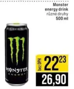 Jip Monster energy drink nabídka