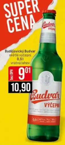 Jip Budějovický Budvar světlé výčepni nabídka