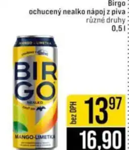 Jip Birgo ochucený nealko nápoj z piva nabídka