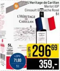 Jip L'Heritage de Carillan Merlot IGP nabídka