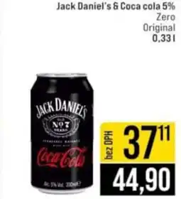 Jip Jack Daniel's & Coca cola 5% Zero Original nabídka