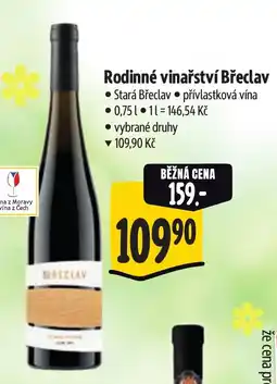 Albert Rodinné vinařství Břeclav nabídka