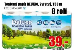 EVA Toaletní papír DELUXO, 2vrstvý, 158 m nabídka