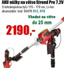 EVA AKU nůžky na větve Strend Pro 7,2V nabídka