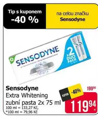 Teta Sensodyne Extra Whitening zubní pasta nabídka