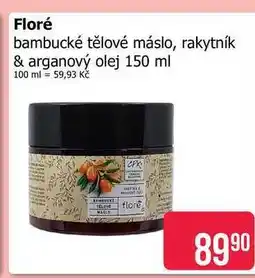 Teta Floré bambucké tělové máslo, rakytník & arganový olej nabídka