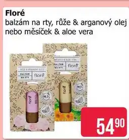 Teta Floré balzám na rty, růže & arganový olej nebo měsíček & aloe vera nabídka