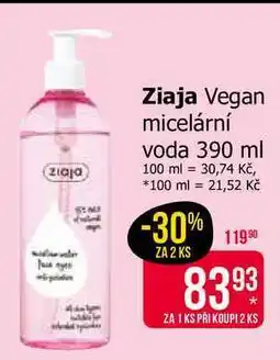 Teta Ziaja Vegan micelární voda nabídka