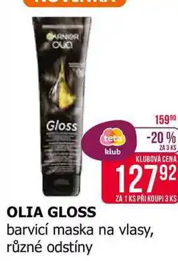 Teta OLIA GLOSS barvící maska na vlasy, různé odstíny nabídka