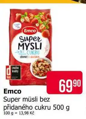 Teta Emco Super müsli bez přidaného cukru nabídka