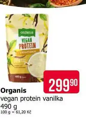 Teta Organis vegan protein vanilka nabídka