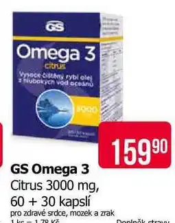 Teta GS Omega 3 Citrus 3000 mg, 60 + 30 kapslí nabídka