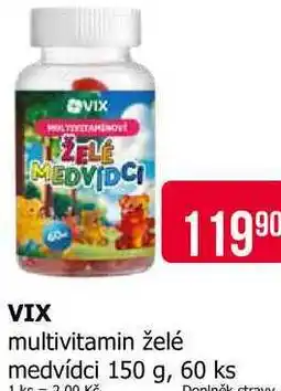 Teta VIX multivitamin želé medvídci 150 g, 60 ks nabídka