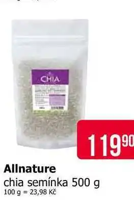 Teta Allnature chia semínka nabídka